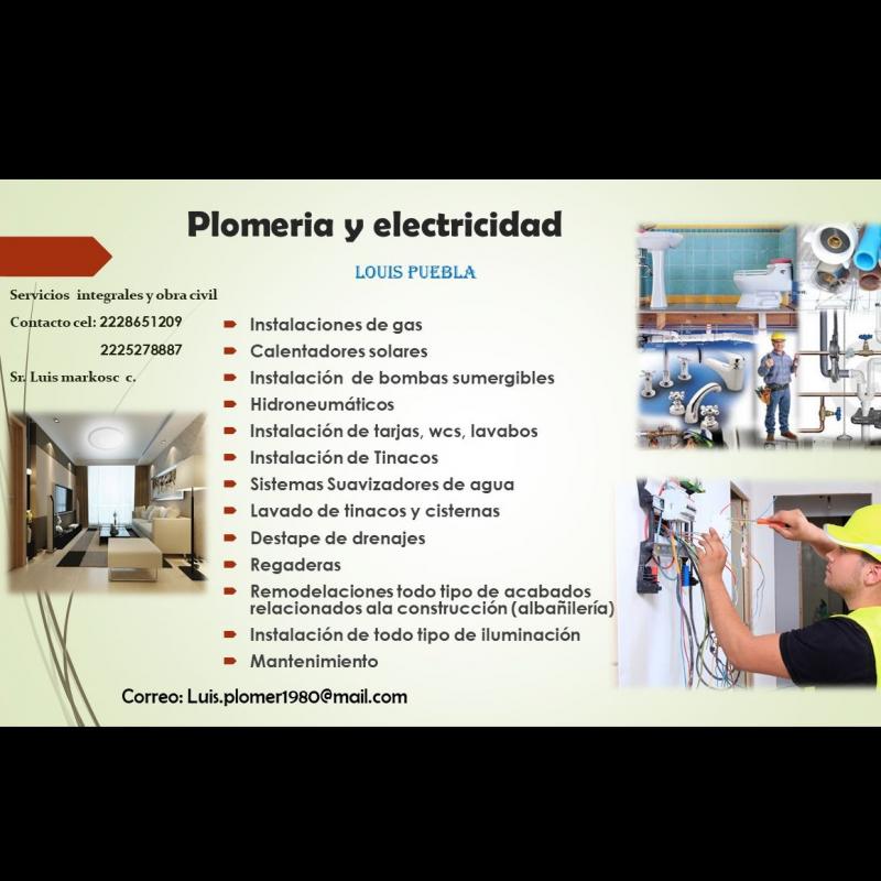 Plomería y electricidad Luis Markos